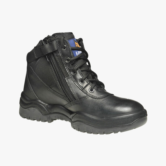 MONGREL - Zip Sider 6" Safety Boot - Black