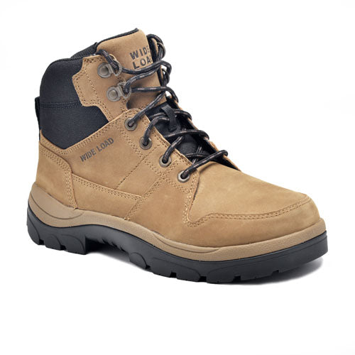 590TZN | Non Safety Taupe Side Zip Lace Boot (15cm)